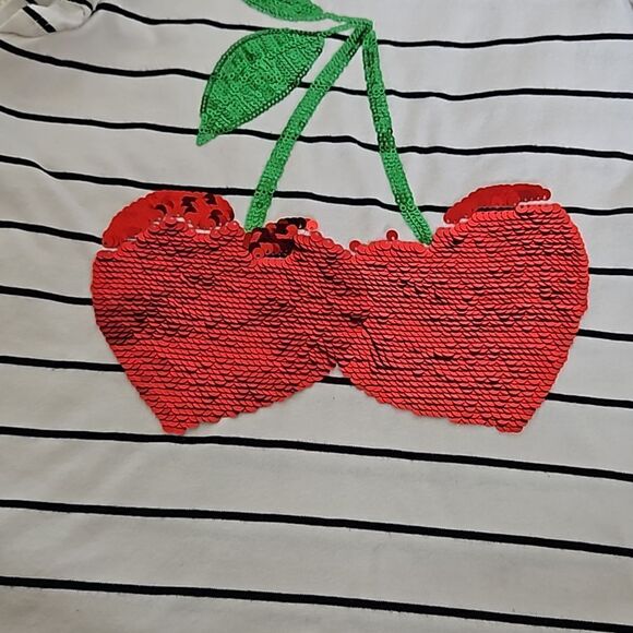 Rachel Zoe Girl's Sequins Top 10-12 Years Old Red/ White - Picture 9 of 16